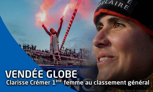 Clarisse Crémer : 1ère femme au classement Vendée Globe 2020/2021