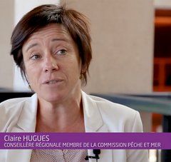 portrait de Claire Hugues, conseillère régional membre de la commission pêche et mer